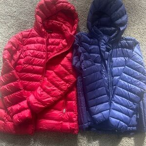 32 Degrees Red Puffer Jacket set of 2
